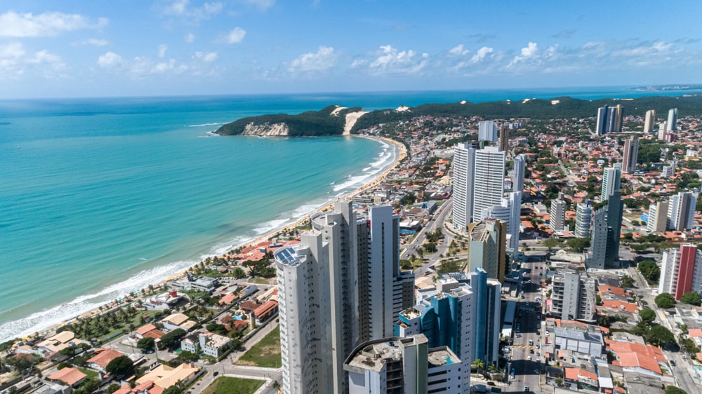 Panorâmica da cidade de Natal, no Brasil