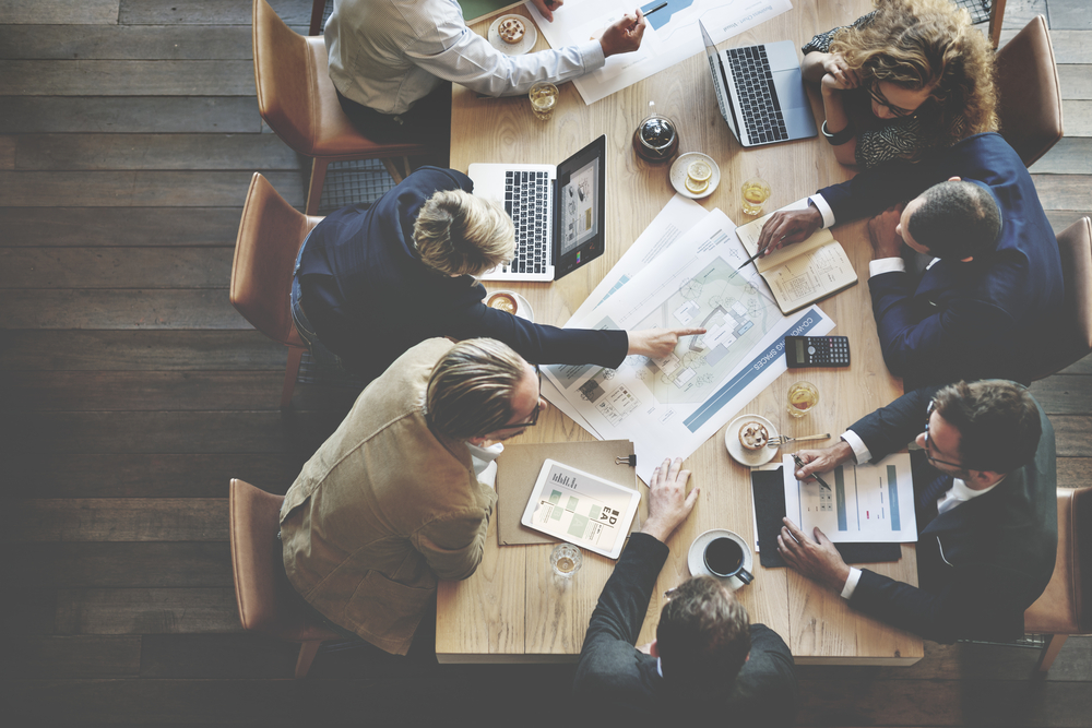 Group of people at a meeting