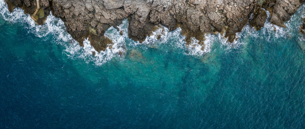 Aerial view of Sea