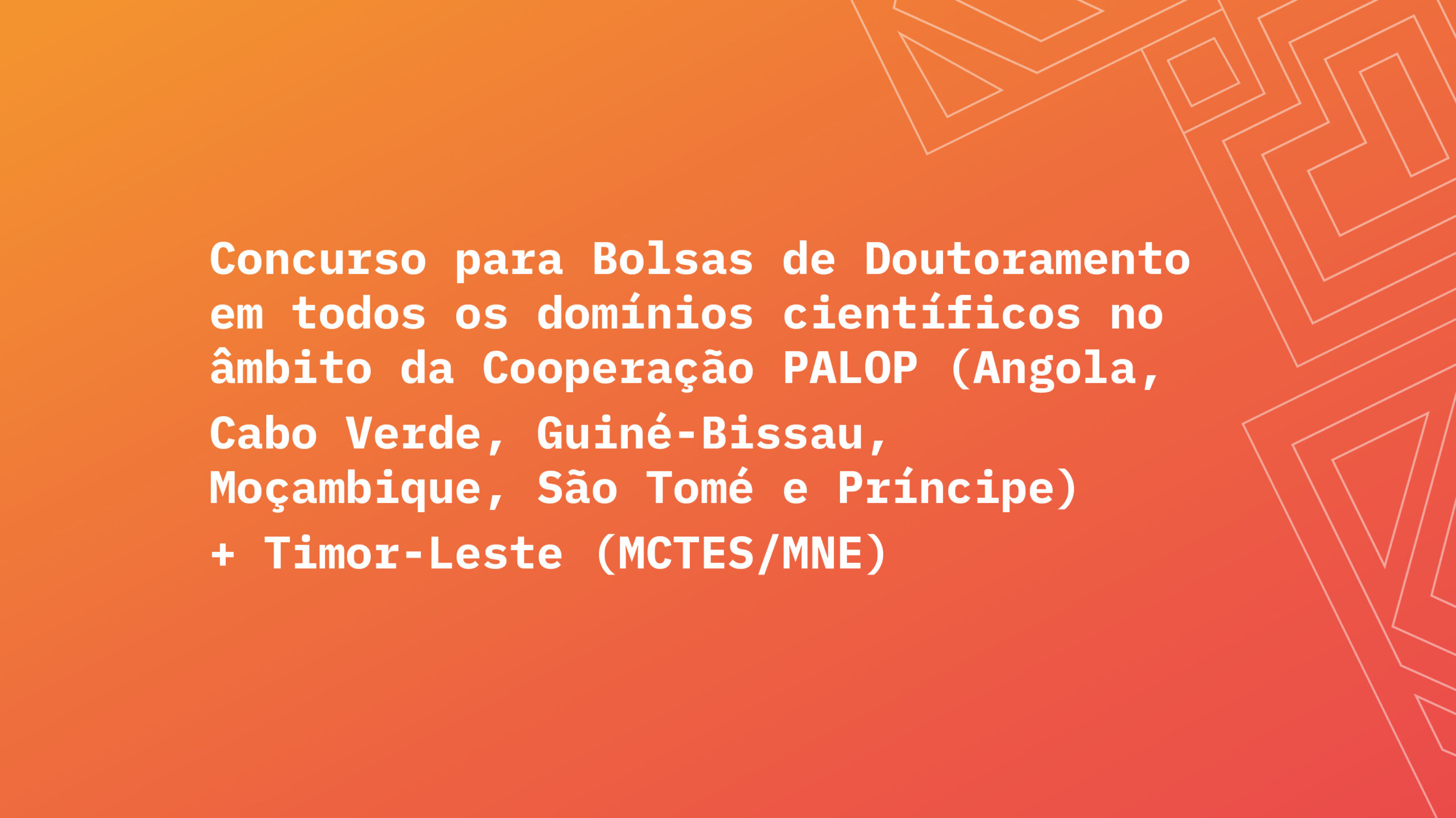 Notícia Concurso PALOP