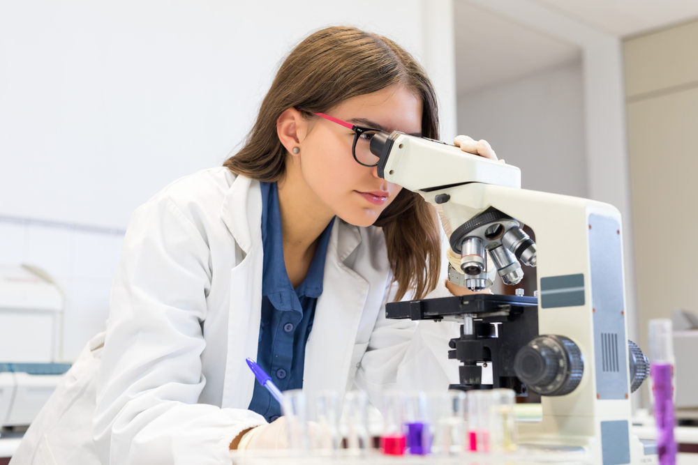 Young scientist working at the Laboratory