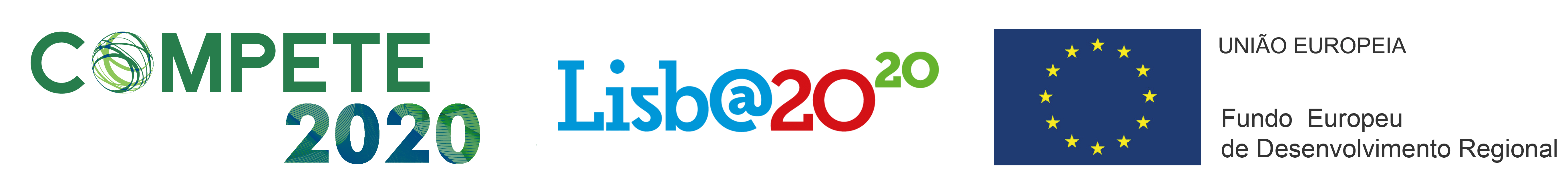 Barra com logos de financiamento