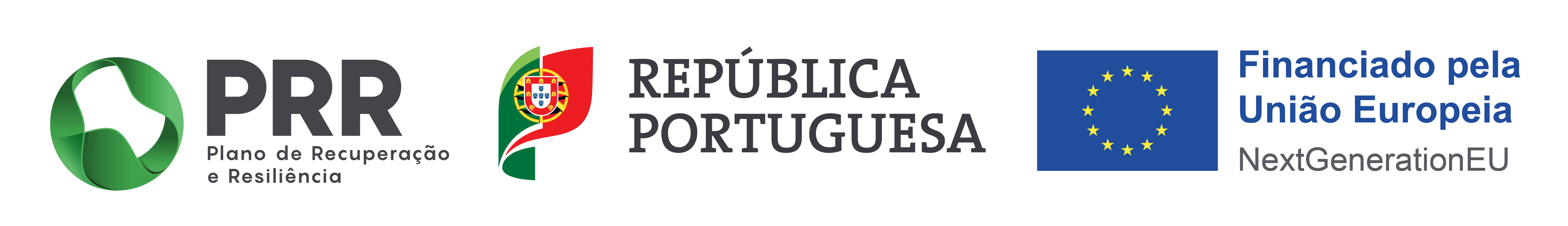 PRR Logo Portuguese Republic Logo and Next Gen EU Logo