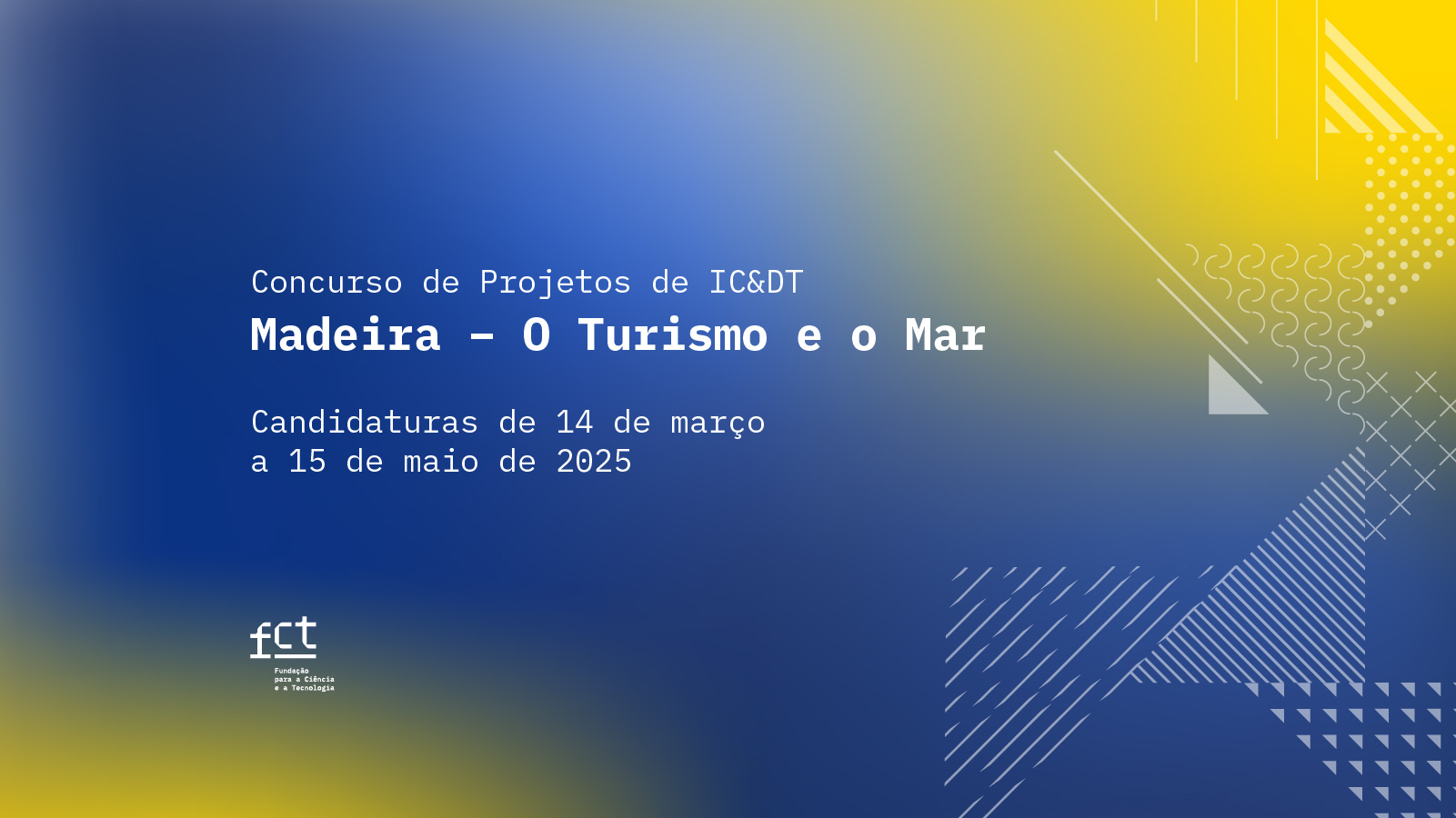 Imagem alusiva ao concurso 2025 de projetos IC&DT - Madeira - O Turismo e o Mar