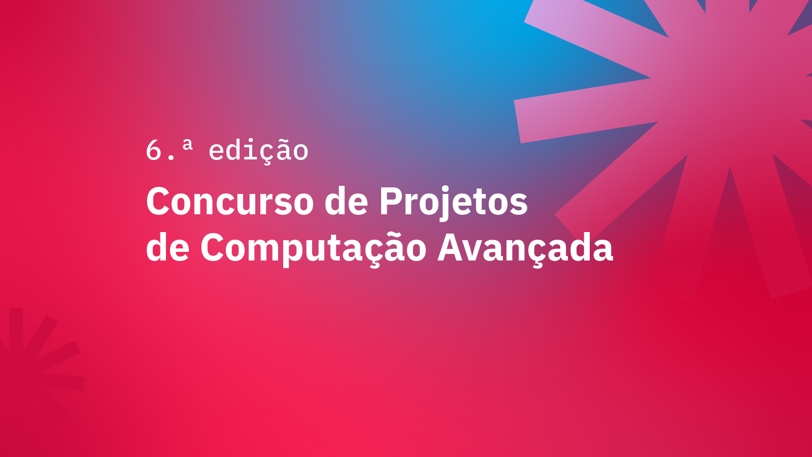 Image alluding to the 6th edition of the Call Advanced Computing Projects