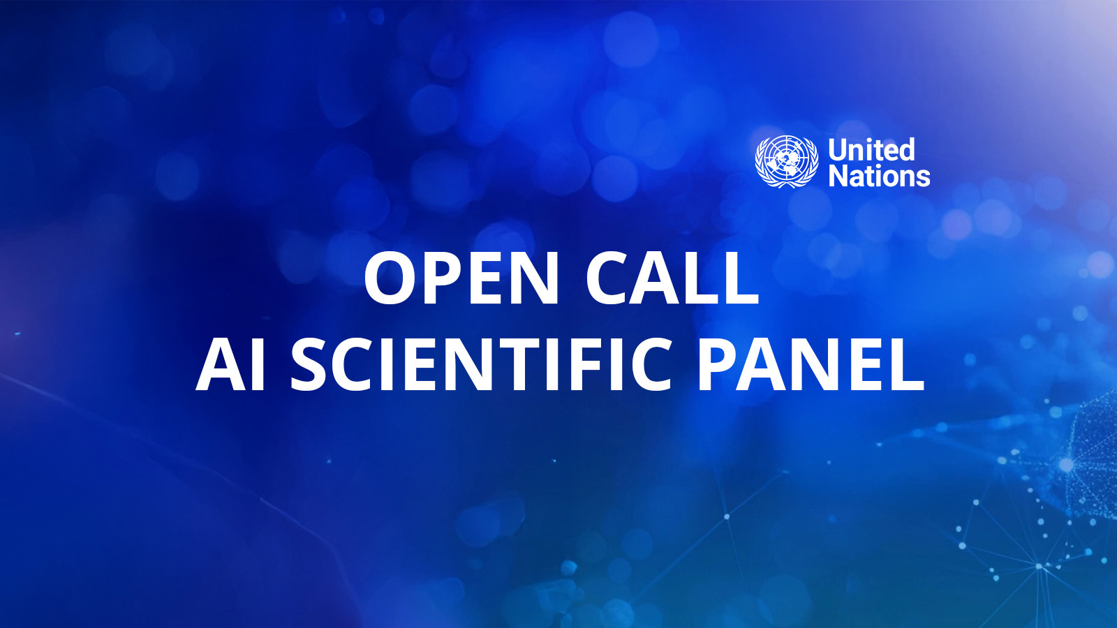 Imagem alusiva a Open Call AI Scientific Panel - United Nations