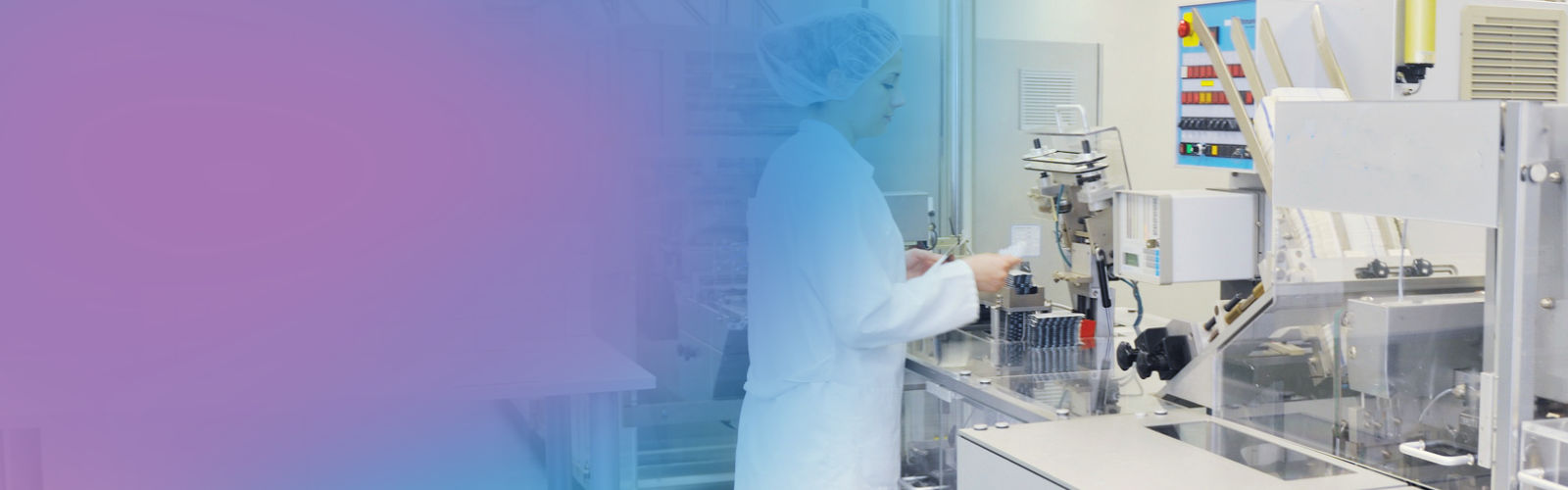 Fotografia de laboratório com equipamentos de investigação