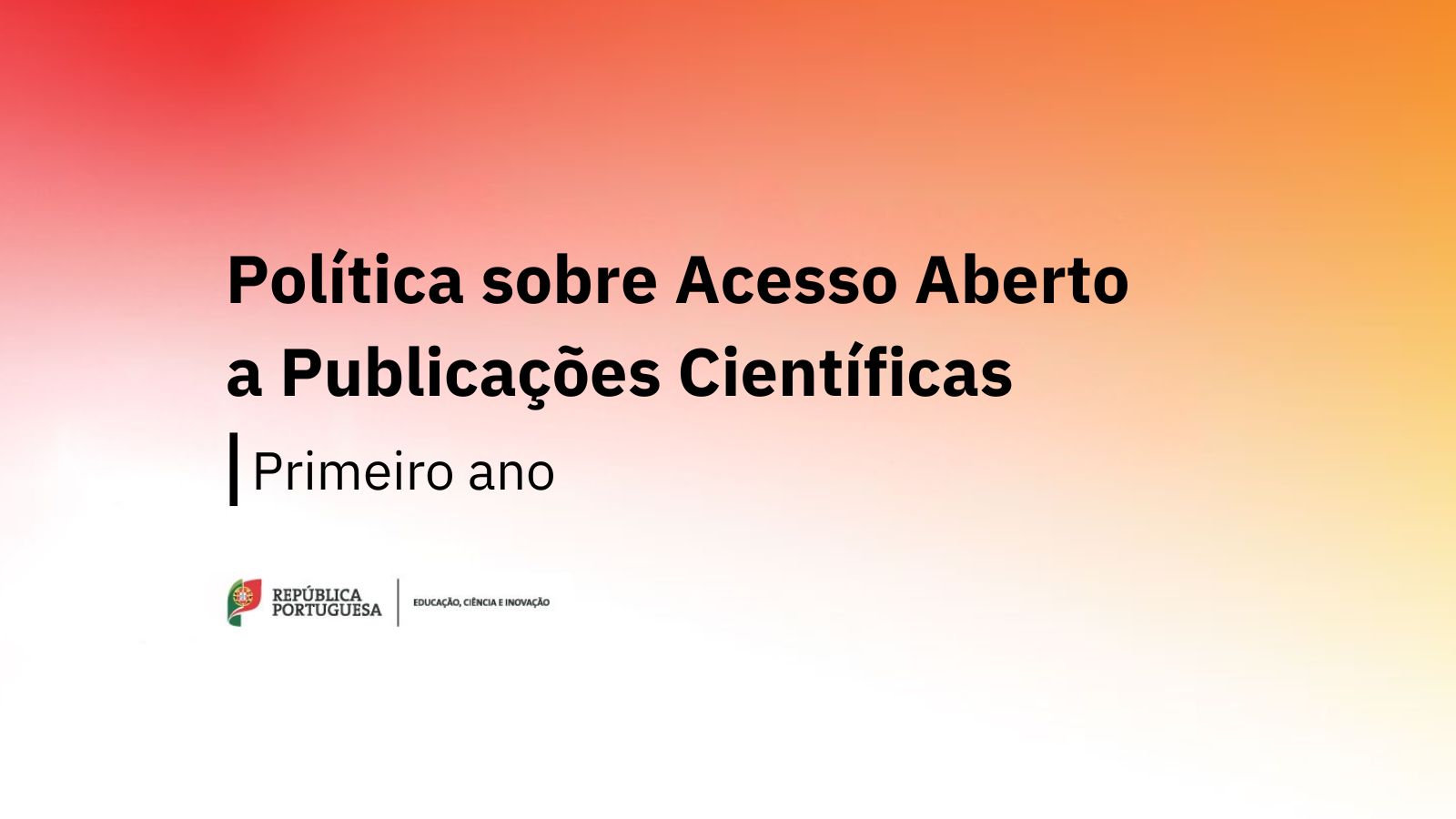 Imagem alusiva à Política sobre Acesso Aberto a Publicações Científicas