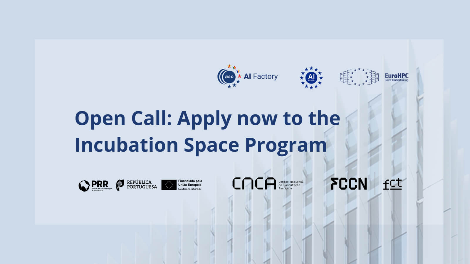 Imagem alusiva a "Open Call: Apply now to the Incubation Space Program"