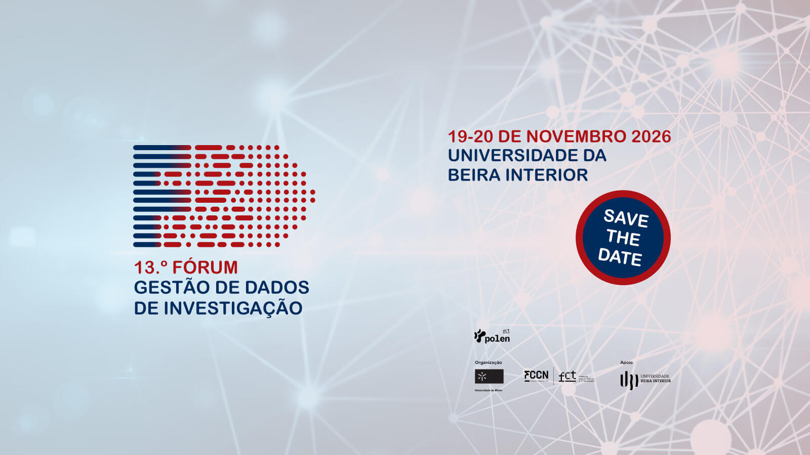 Imagem do evento 13º Fórum de Gestão de Dados de Investigação