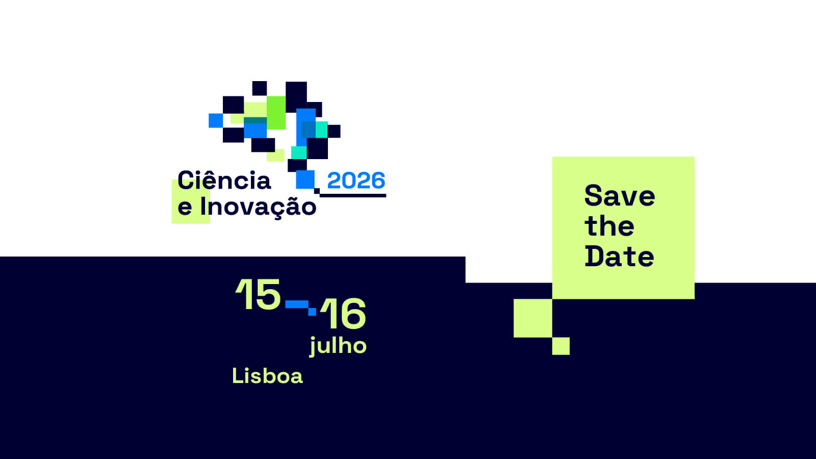 Imagem alusiva ao Encontro de Ciência e Inovação 2026 - Save the Date